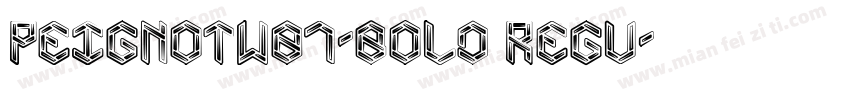 PeignotW01-Bold Regu字体转换